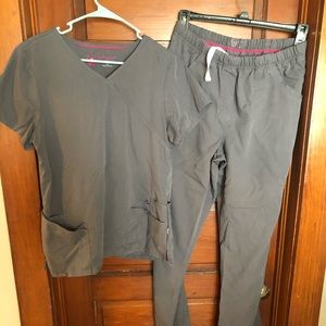 Urbane Grey Scrub Set